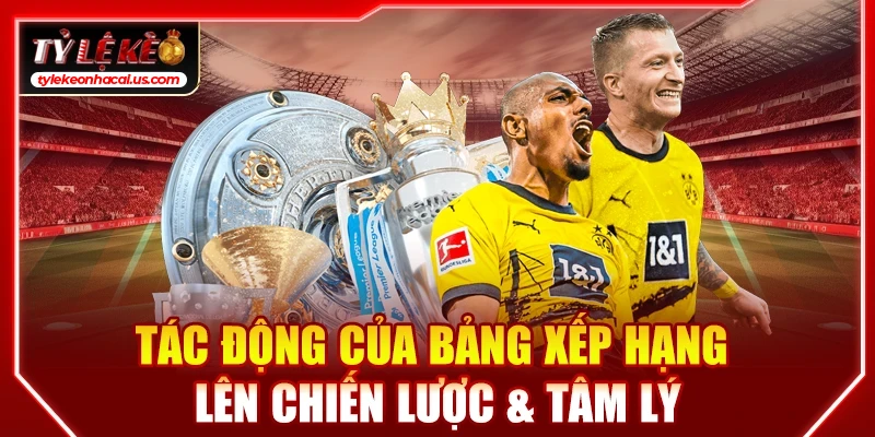 Bảng Xếp Hạng Bóng Đá, BXH Cập Nhật Chi Tiết 24/7 Tác động của bảng xếp hạng lên chiến lược & tâm lý