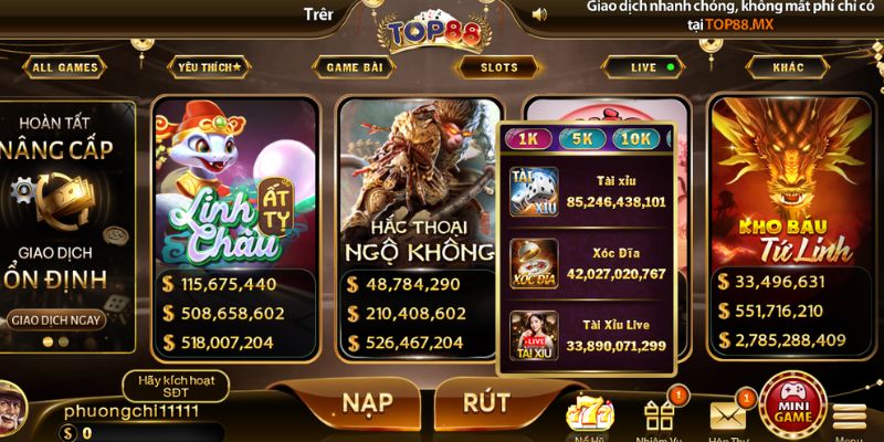 TOP88 - Cổng Game Đổi Thưởng Uy Tín | Đăng Ký Nhận Quà TOP88 tập trung vào việc phát triển môi trường giải trí an toàn