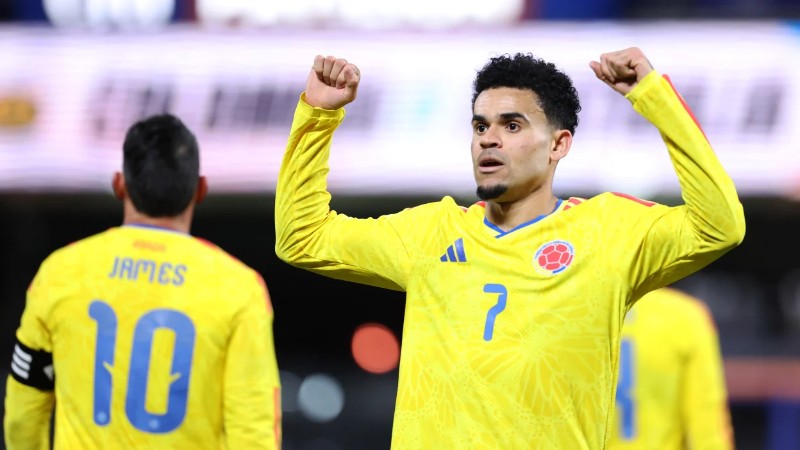 Soi Kèo Thụy Sĩ Vs Colombia 03h00 08/07 - World Cup 2026 Diaz là ngôi sao nổi bật nhất của Colombia